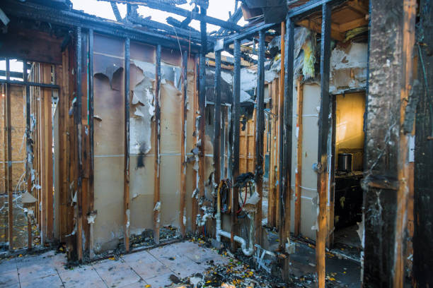 Professional Fire Damage Removal technician working in Ten Mile Creek, MD